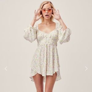 NWOT For Love & Lemons Strudel Mini Dress